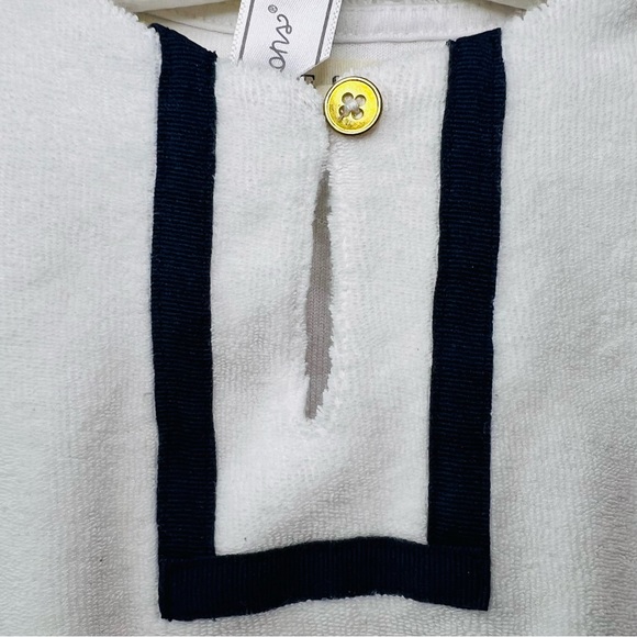 Hope & Henry Sailor Swimsuit & Terry Cloth Coverup Dress Sz 2T Pink Navy White - Picture 13 of 16